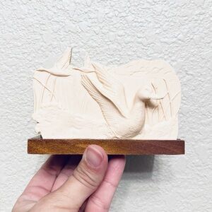Vintage Russ Berry Co. 3D Duck Letter / Napkin Holder Wood new in box